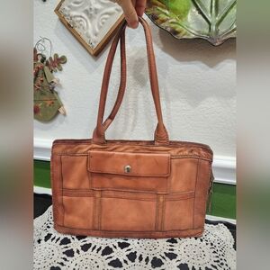 Elegant Tan Leather Handbag